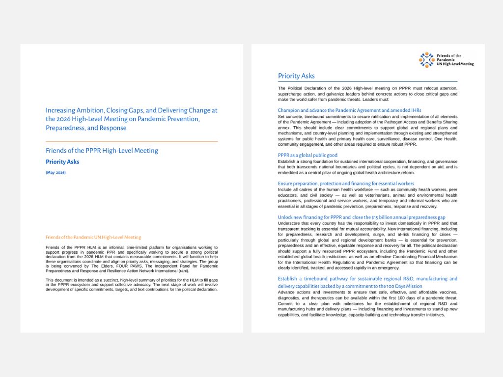 [Announcement] HGPI Endorses the Friends of the PPPR High-Level Meeting Priority Asks – Increasing Ambition, Closing Gaps, and Delivering Change (June 1, 2026)