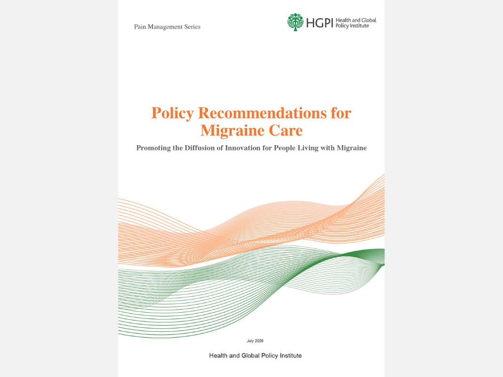[Policy Recommendations] Pain Management Series: “Policy Recommendations for Migraine Care: Promoting the Diffusion of Innovation for People Living with Migraine” (June 9, 2026)